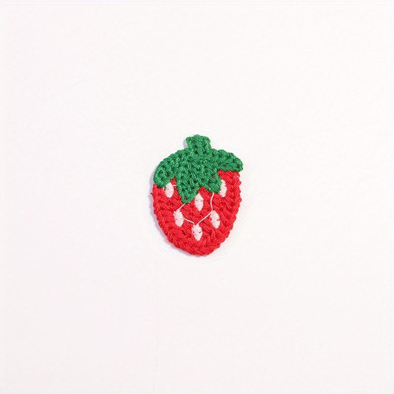 10PCS Lovely Fruit Embroidery Cloth Patch Lace Patch Hairpin Decorative Accessories Clothing Embroidery Decal Fruit Cloth Patch