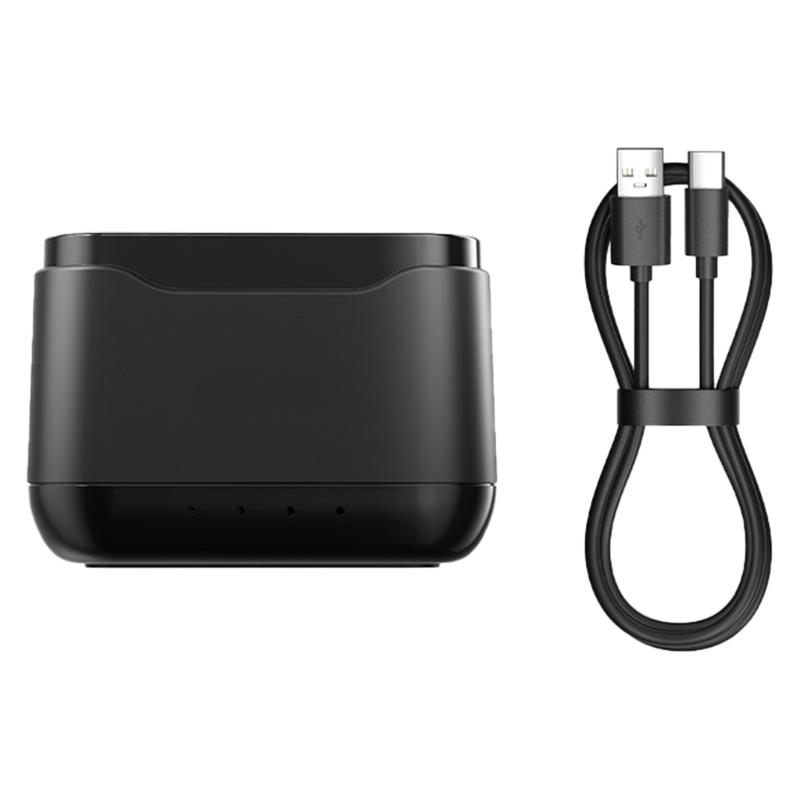 

Зарядная станция для 3 аккумуляторов экшн-камеры с держателем для карт MicroSD для Action5Pro, безопасная быстрая зарядка со светодиодными индикаторами 1