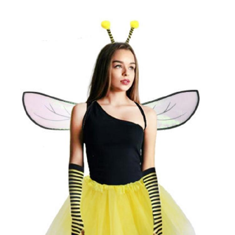 Halloween Bumblebees Costume Accessories Fairys Angel Wing Bees Wing Bumblebees Wing for Christmas Cosplay Party Props