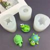 Cartoon Turtle Silicone Mold Diy Simulation Animal Model Fondant Chocolate Cake Decoration Kitchen Baking Tool Candle Soap Mold