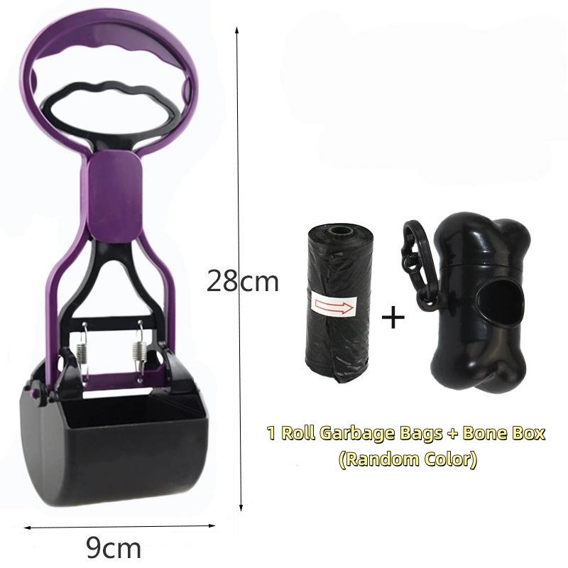 Hot Sale Portable Dog Pooper Scooper No Touch No Bend Long Handle Durable Easy Clean Pet Waste Picker for Outdoor Walking Yard