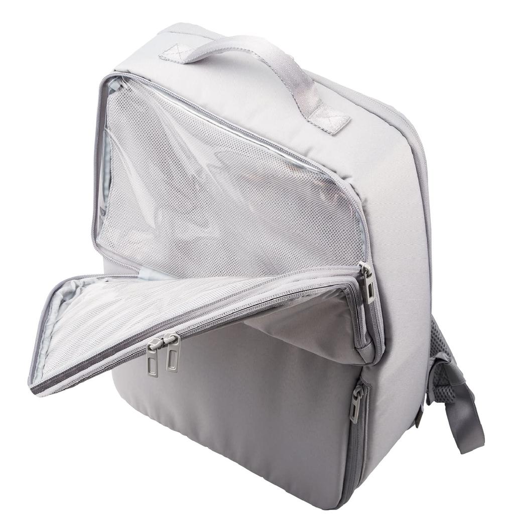 Elecom Backpack, Work Mode/Oshigoto Mode, Ita Bag, with Movable Transparent Window, Fits Laptops Up To 15.6 Inch, Gray, BM-OGBP01GY