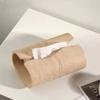 Imitation Cave Stone Design Resin Tissue Box Rectangular Tissue Paper Case  Living Room Decoration