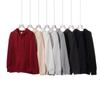 Mens Oversized Heavyweight 350g Cotton Hooded Zip-Up Sweatshirt Fall Loose Fit Plain Color Casual Top