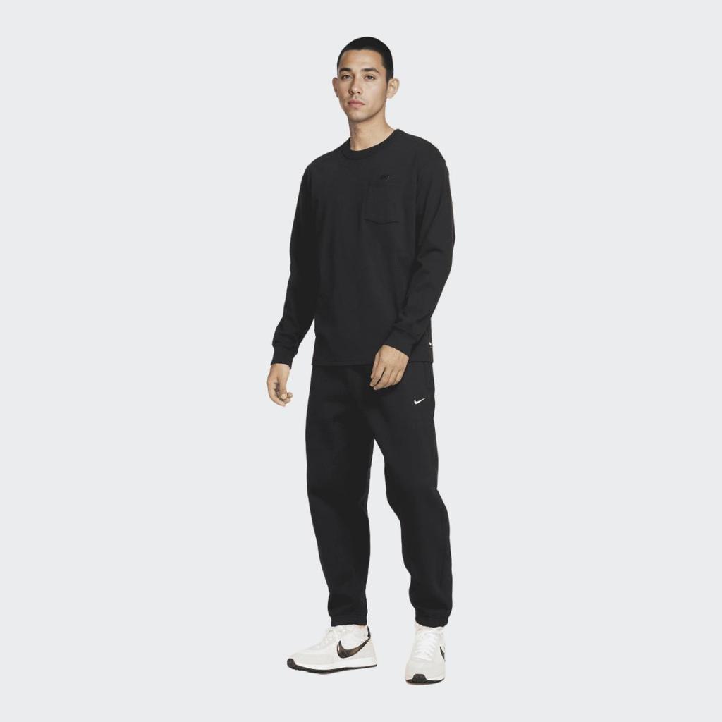 Nike Logo Print Lace-Up Fleece-Lined Sweatpants Kids Bottoms Black DX1365-010