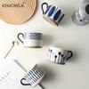 KEMORELA 1PC Japanese Ceramic Cup Coffee Milk oatmeal Breakfast Cups Mug Cups Teacup Water Cup Drinkware Office Home Water Cup