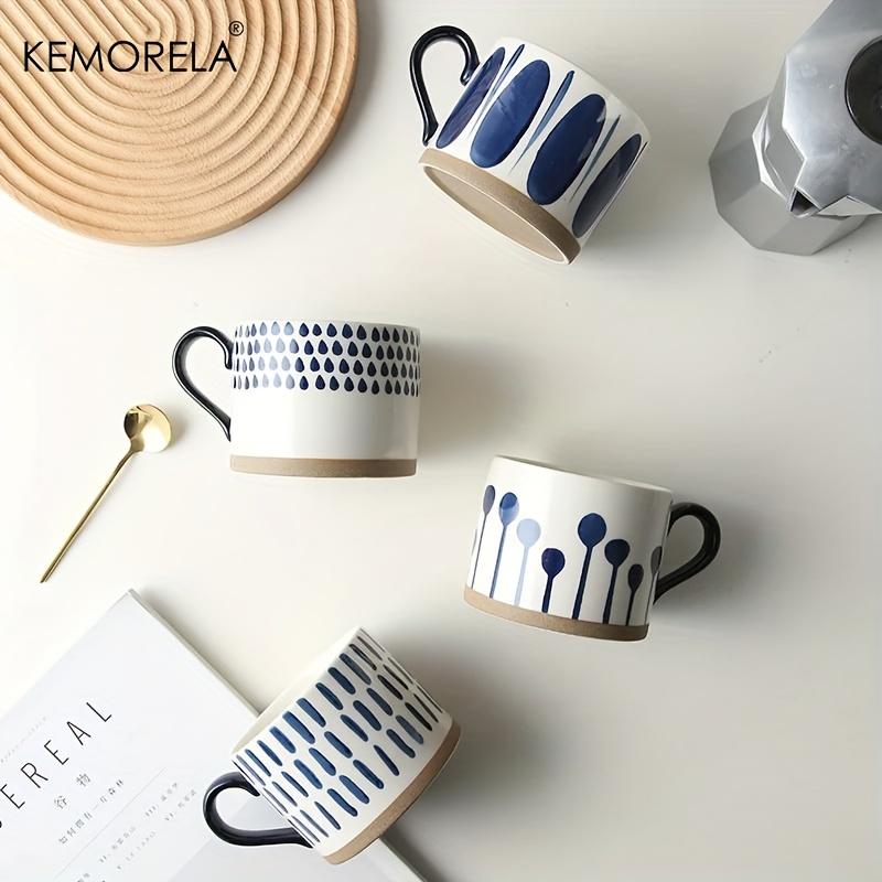 KEMORELA 1PC Japanese Ceramic Cup Coffee Milk oatmeal Breakfast Cups Mug Cups Teacup Water Cup Drinkware Office Home Water Cup