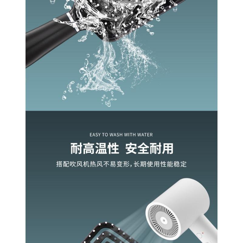 Black Air Cushion Massage Hair Comb For Men Women Fluffy Hair Styling