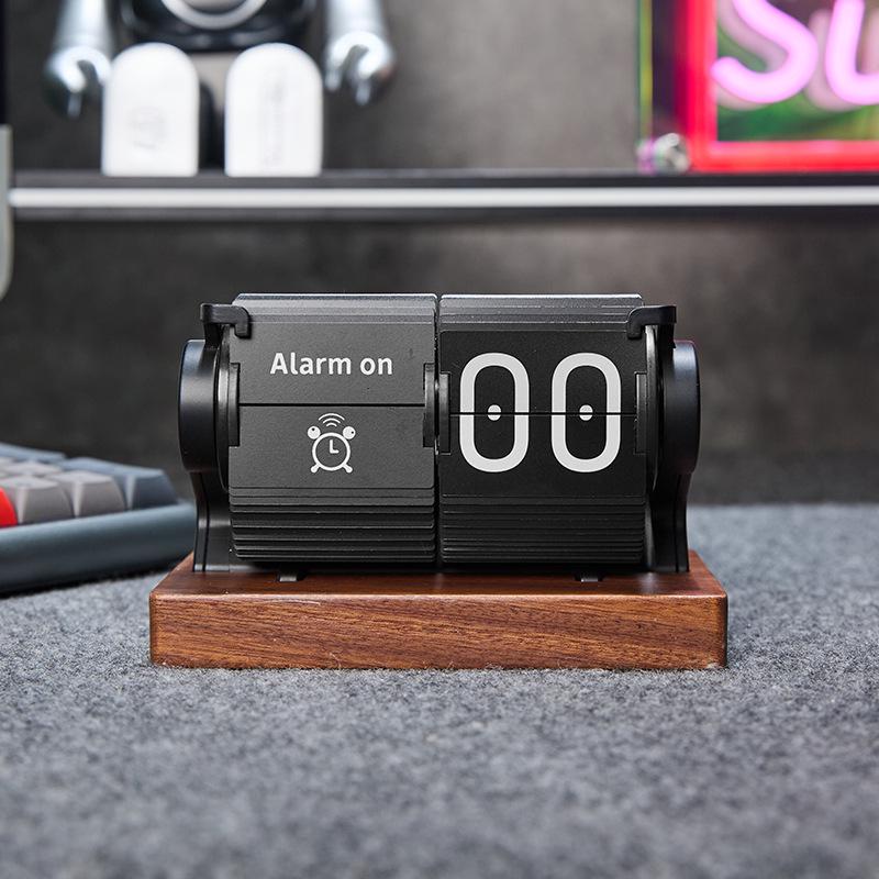 Time Flow Ring: Creative Smart Desk Clock with Automatic Time Correction and Multifunctional Alarm