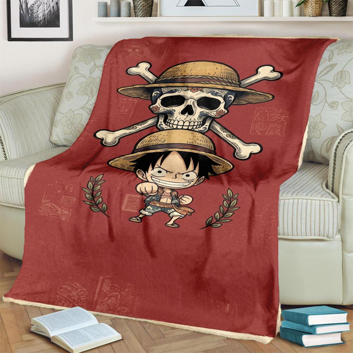 

ONE PIECE Warm Soft Blanket for Bedroom, Sofa, Chair, Outdoor and Travel 75x90cm