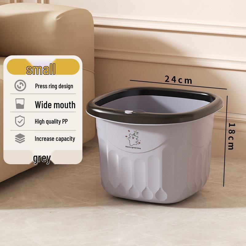 Large Capacity Trash Can for Home: Stylish Design for Living Room, Bedroom, Kitchen & Bathroom