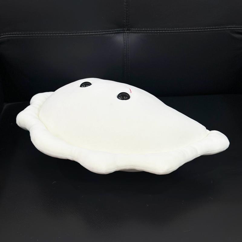 Cute Polish Dumplings Plush Toy Delicious Food Pillow Bedhead Sofa Bedroom Cushion Dormitory Bed Backrest Gift For Friend
