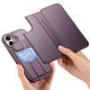 Leather Wallet Case for IPhone 17 Pro Air 15 14 13 12 16 Pro Max Plus Magsafe Case 2 in 1 Detachable Magnetic Flip Cover Holder