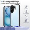 Pouzdro Vivo X200 FE V2503 Pokovený Silikonový Nárazník Nárazuvzdorný Průhledný Zadní Kryt Tvrdé Matné Pouzdro na Telefon pro Vivo X200 FE X200FE V2503