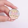 Alphabet Adorable Pink Brooch Geometric Design Cartoon Style Ideal For All Gender Backpacks