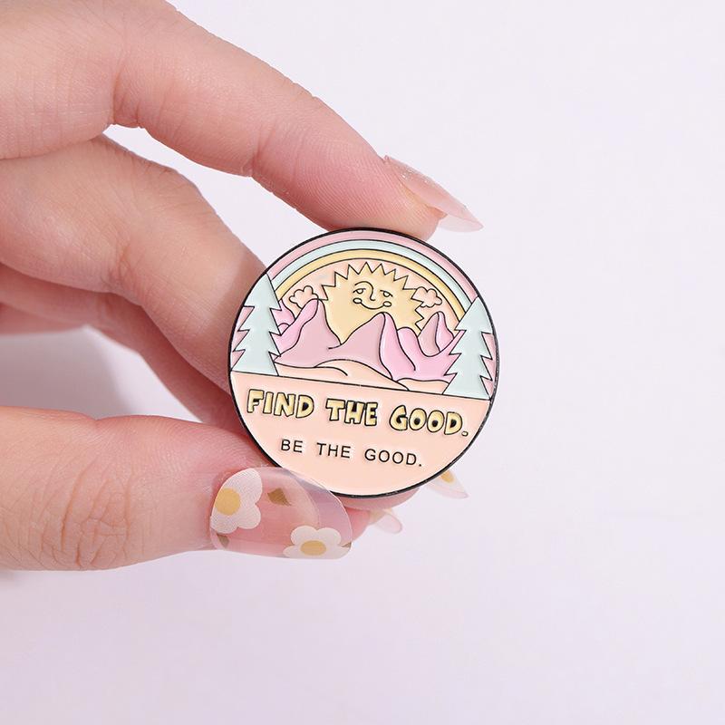 Alphabet Adorable Pink Brooch Geometric Design Cartoon Style Ideal For All Gender Backpacks