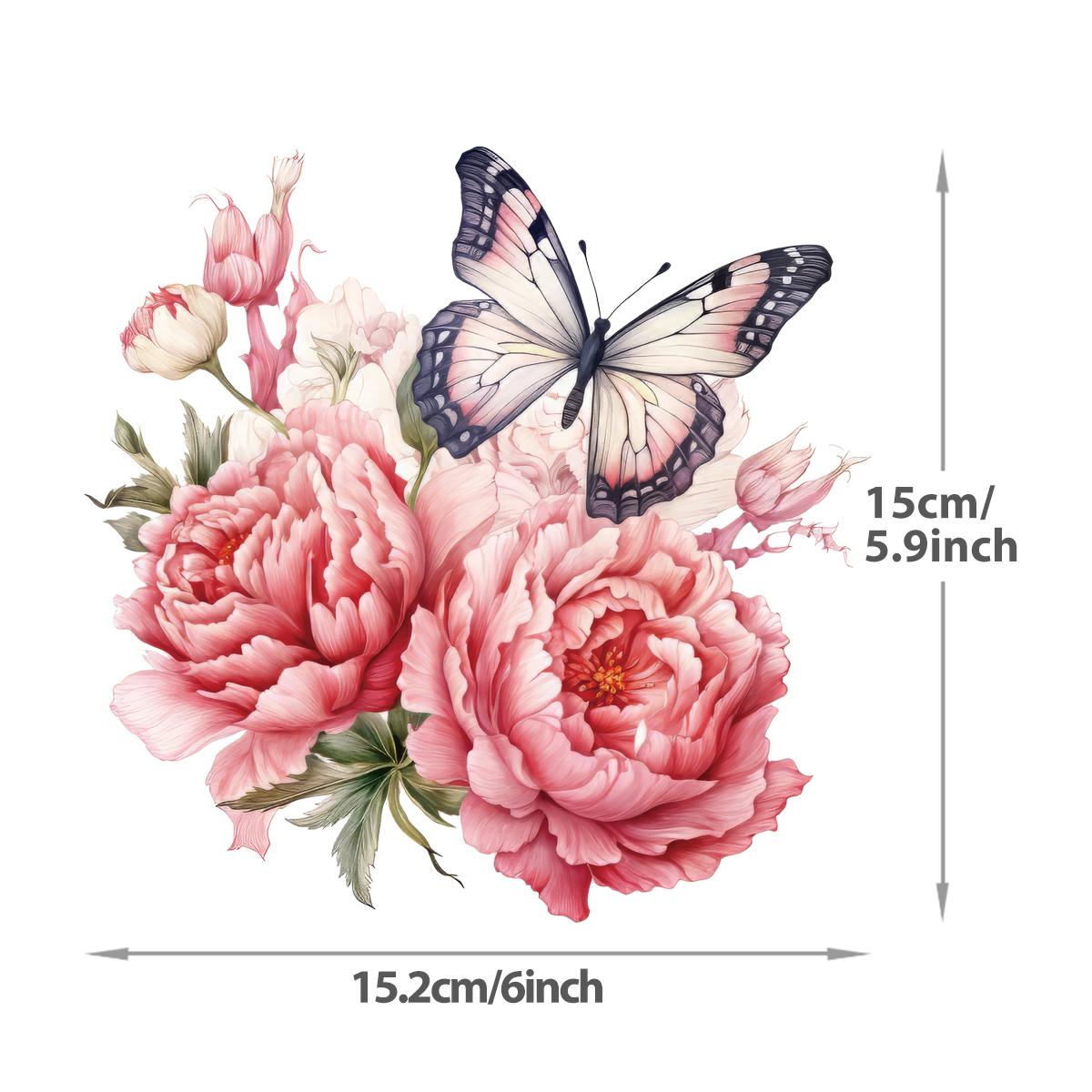 

Наклейка с акварельной бабочкой, наклейка с термопереносом, дизайн футболки с изображением животных, наклейки для одежды своими руками Parches Ropa, термопереносная наклейка