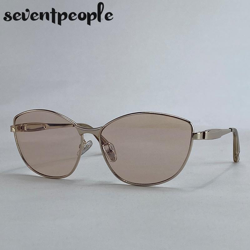 Sexy Oversized Cat Eye Punk Sunglasses Women Big  Luxury Brand Vintage Metal Frame Driving Sun Glasses For Ladies Shades
