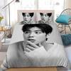 3D Schöner Cha EunWoo Bettbezug Kissenbezug Bettwäsche Set Einzelbett Größe Geschenk für Schüler Erwachsener 2/3-teiliges Set Heimdekoration