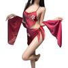 Classical Style Belly Pocket Cheongsam Pure Desire Sexy Embroidery Uniform Seduction Bridal Outfit Hot Dance Girl Erotic Underwear