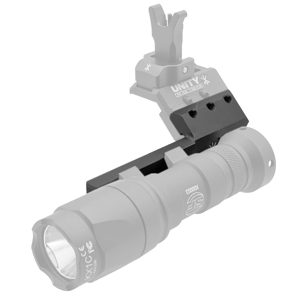 Ryohin Takehin UNITY-type FUSION MICRO HUB Dedicated Offset Light Mount Replica Left Offset Black (LightWing Adapter Left)