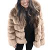 Women Faux Mink  Winter Hooded New Faux Jacket Warm Thick Outerwear Jacket