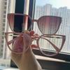Women Cateye Vintage Spectacle Glasses Frame Clip on Brand Designer Magnetic Optical Myopia Dual-purpose Eyewear Gafas De Sol