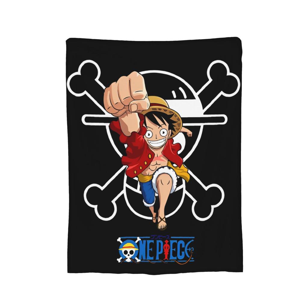 Zoro Wanted Luffy Anime Blanket Flannel Throw Blanket Bedroom Sofa Printed Ultra-Soft Warm Bedsprea,