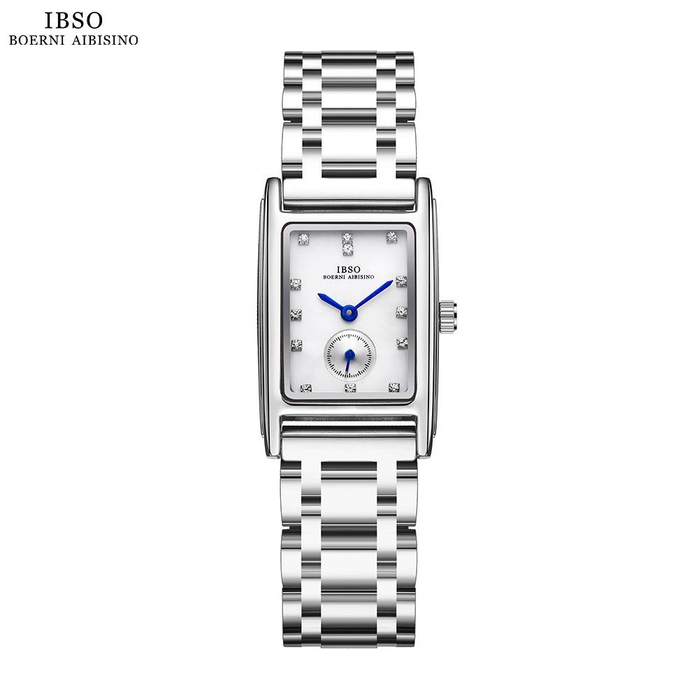 Women'S Square Steel Belt Quartz Watch Supports Generation