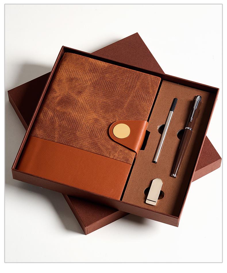 A5 Soft Leather Buckle Notebook: Customizable Diary Gift Set