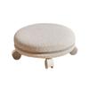 360° Rotating Rolling Stool Low Roller Seat Footstool Makeup Noise Universal Wheels