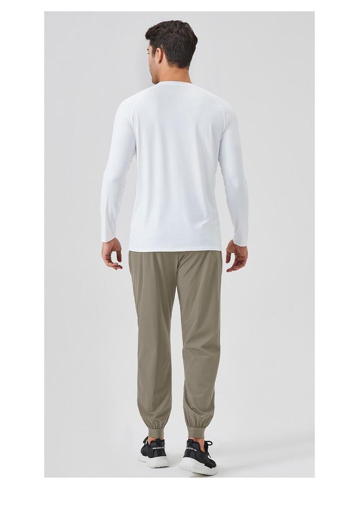 Men's Breathable Ice Silk Sun Protection Long Sleeve Running T-shirt