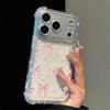 Flower Airbag Shockproof Clear Trendy Phone Casing For iPhone 17 Pro 16 15 14 13 11 17 Pro Max 12 Mini 16 Plus 17 Air 16e Case