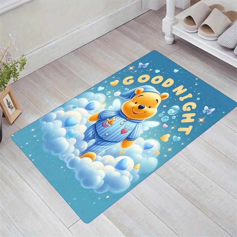 

1pc Winnie The Pooh Pattern Area Rug Soft Flannel Floor Mat for Living Room,Office,Bedroom and Carpet 60cm by 90cm