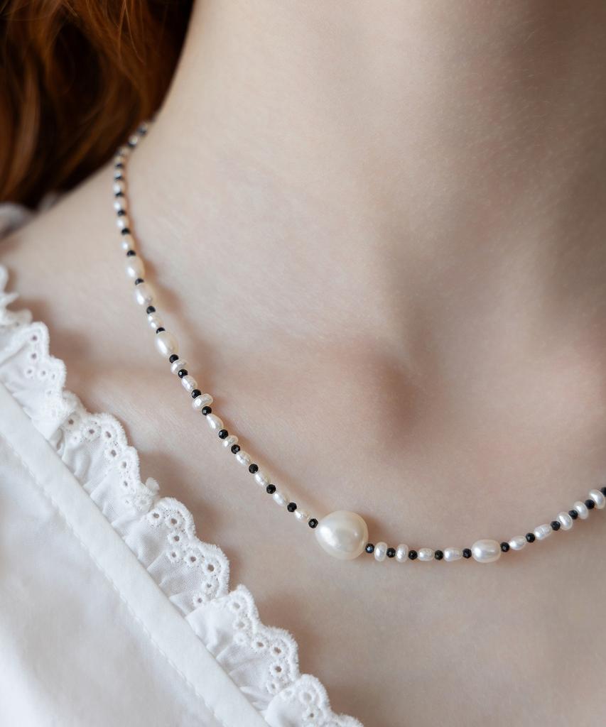 Tatiana Polka Dot Freshwater Pearl Necklace Nz2485