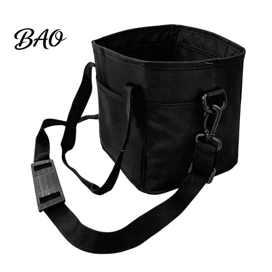 Collapsible Cup Carrier for Parties Beverage Drink Pouch with Adjustable Strap, Reusable Waterproof 4 Car Holder, Foldable Portable Caddy Delivery And