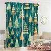 2Pcs,Curtains Christmas Trees Festive Light Filtering Popular Curtains Prints Light Filtering Curtains Versatile All For Living