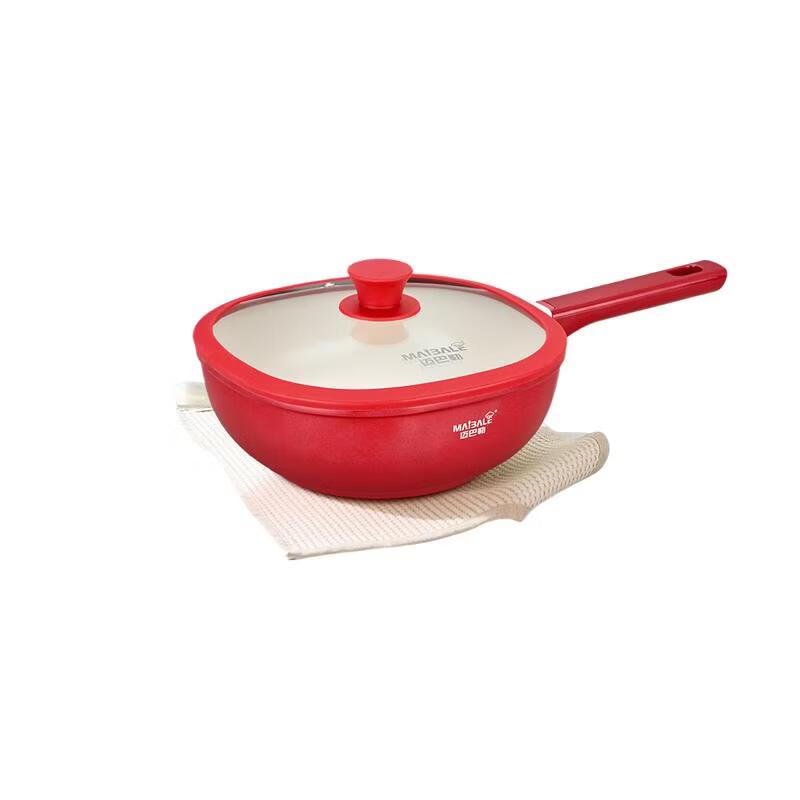 MaiBale Titanium Ceramic Non-stick Square Pot