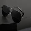 Sunglasses Men Vintage Metal Frame Photochromic Sun Glasses UV400 Male Classic Double Bridge Square Driving Googles