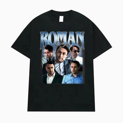 Limited Edition Roman Roy Vintage Pattern TShirt Unisex 100 Cotton Crew Neck Fashion Classic Loose Mens Casual Streetwear Top