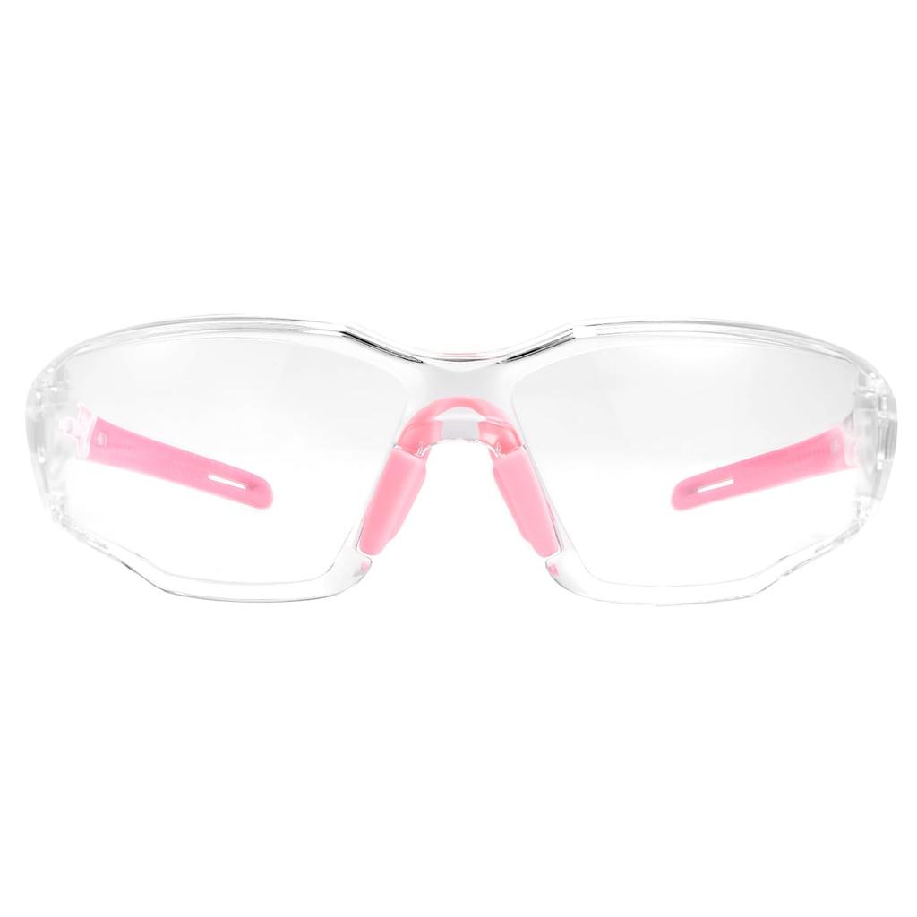 PAERDE HM12 Protective and UV Protection Eyewear, Ultra-Lightweight, Anti-Fog, Windproof, (Double-Sided Anti-Fog Coating) (Pink)