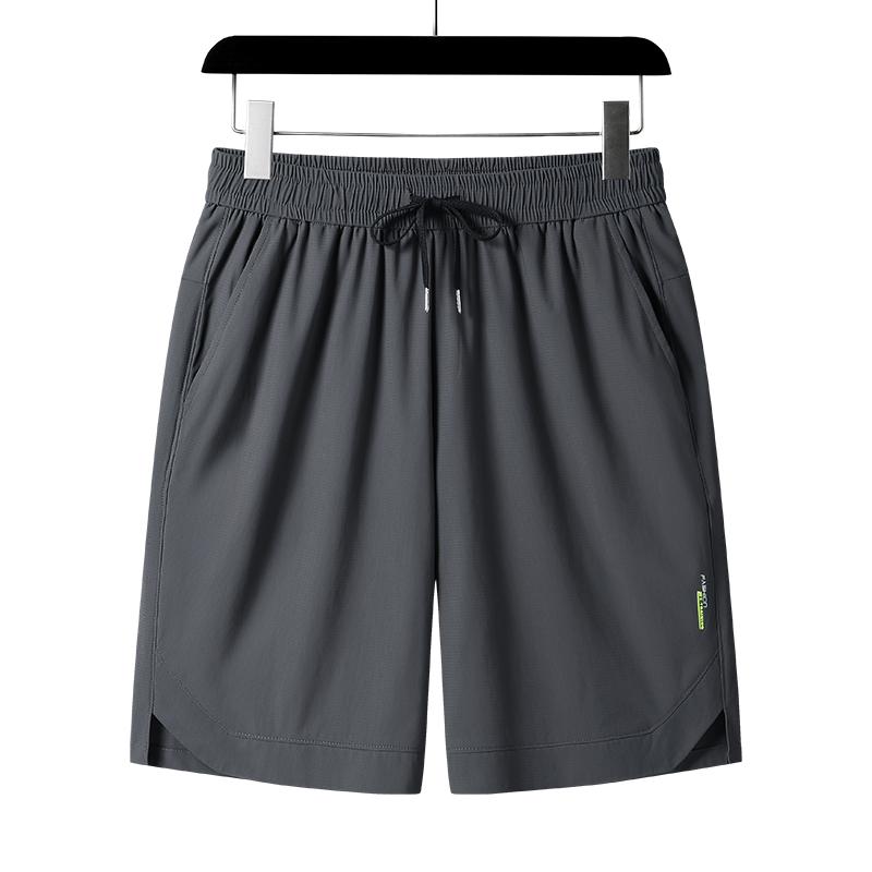 

Ice Silk Quick-drying Elegant Casual Sports Shorts For Men 3XL сірий колір