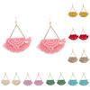 1 Pair Women Dangle Earrings All Match Ear Decoration Creative Weave
