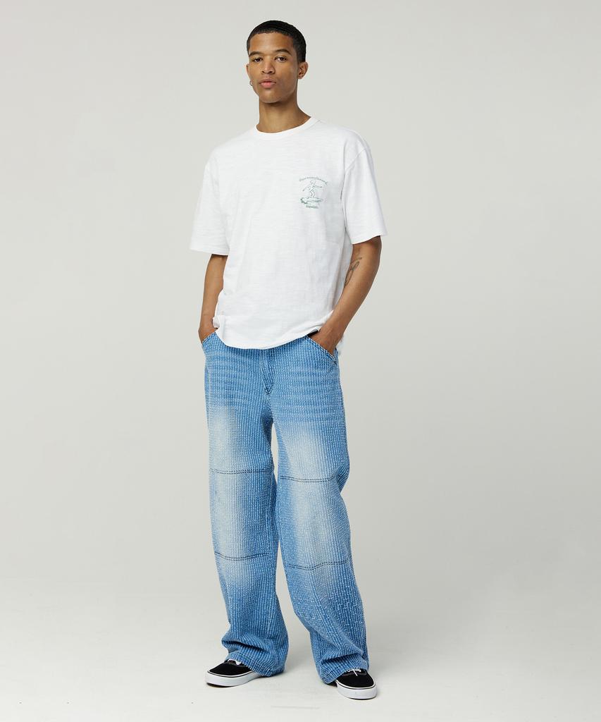 MAGOODGAN Swagber 3586 Slub Surfer Semi-Overfit Off-White Short Sleeve Tee