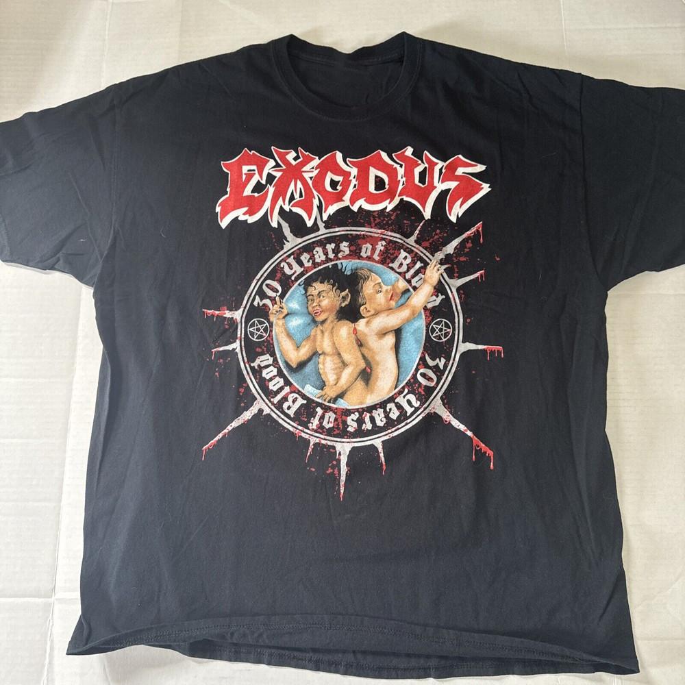 Exodus 30 Years of Blood Black Unisex T-Shirt All Size TU073 Unisex T-Shirt