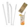 Peach&life Eco-Friendly, Beautiful Straws, Sustainable, Reusable, BPA-Free, Plastic-Free, Stylish Straw (Clear Glass)