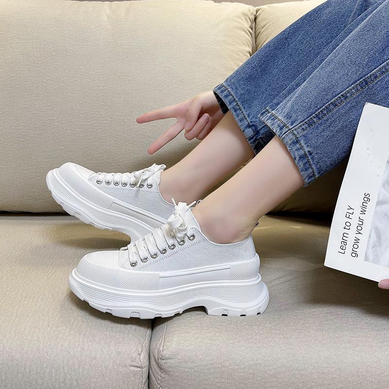 Fashion Youth Board Shoes Women Fashion All-match Student Casual Women Shoes New Spring Thick-soled Increase Comfortable Trend