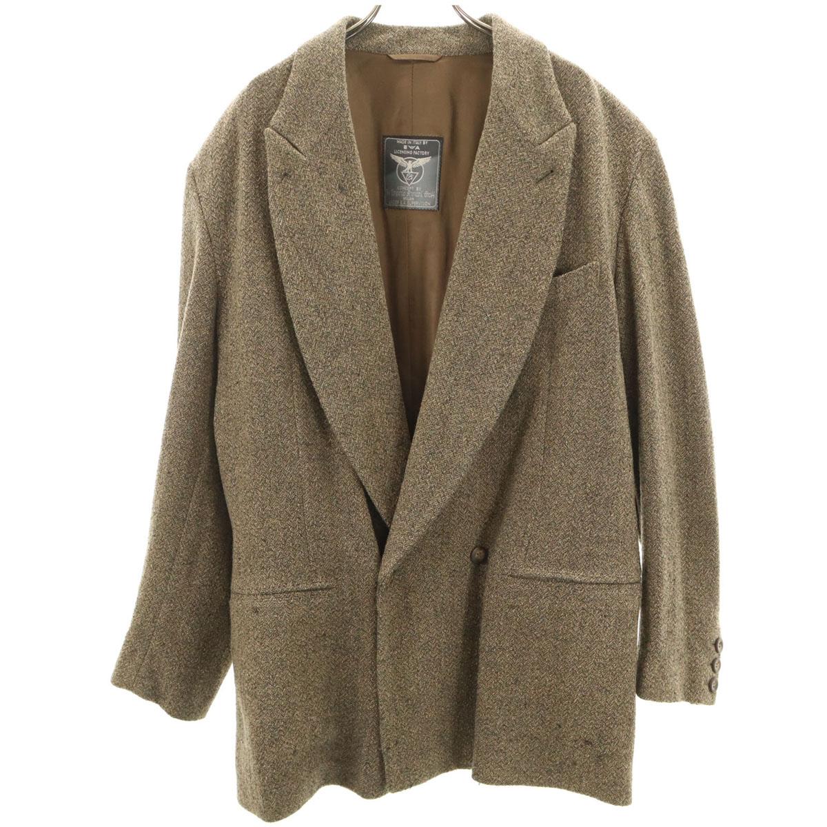 

Emporio Armani сделано в Италии двубортный пиджак 50 Хаки бежевый Мужской Б/у