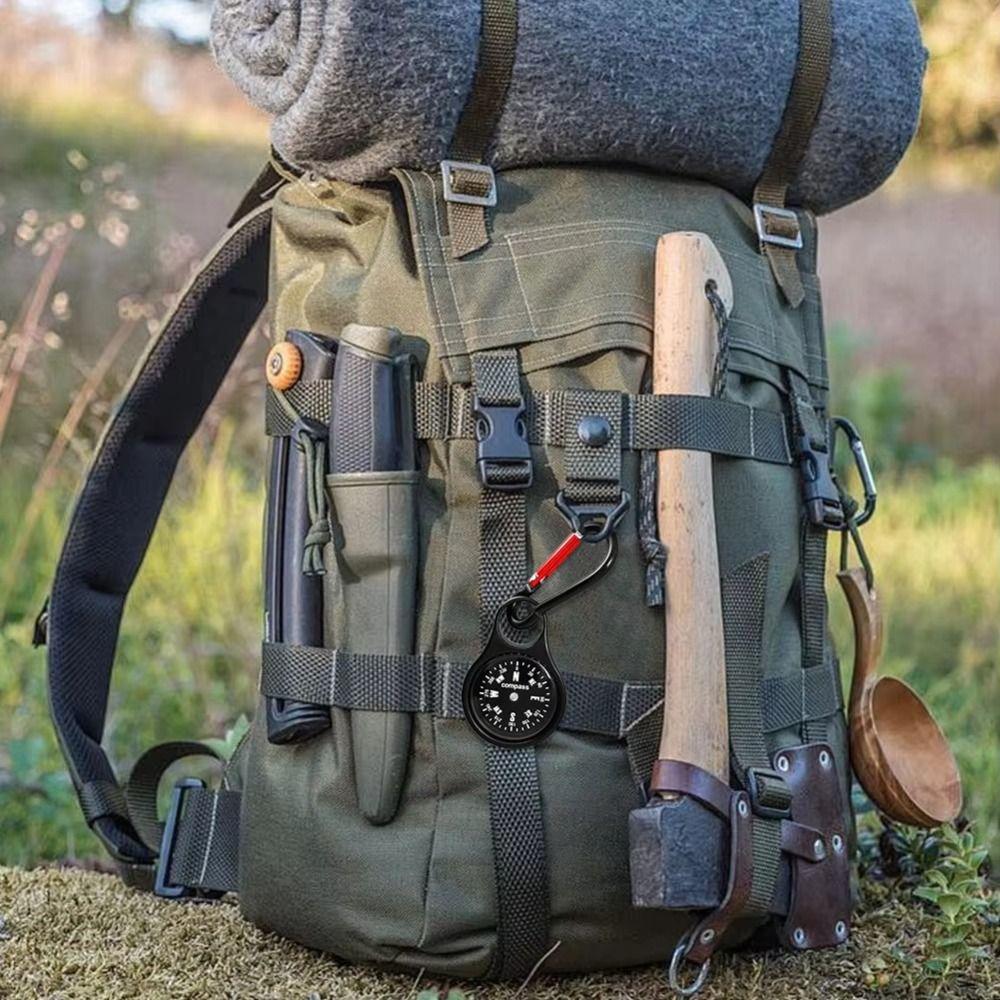 Clip-on Design Quick Hanging Compass Zinc Zinc Zinc Alloy Mini Survival Compass  Driving