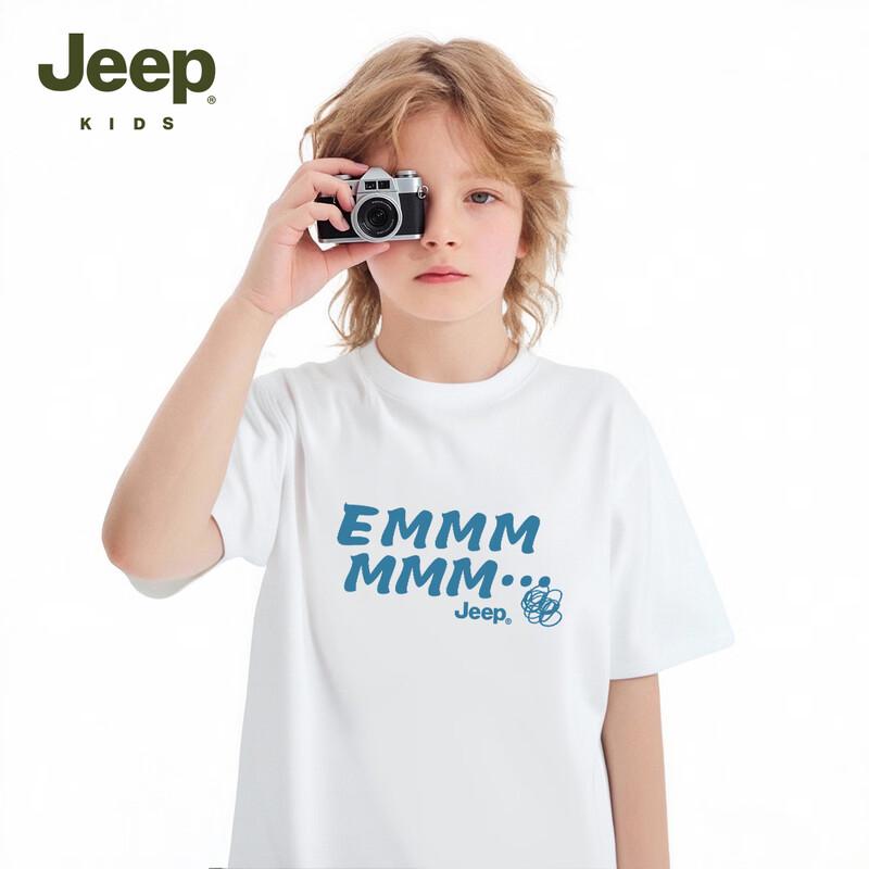 Jeep Kids  2026 Cool-Feel Breathable Short Sleeve T-Shirt 150 белый